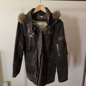 Goode Rider Women's Jacket with Faux Fur